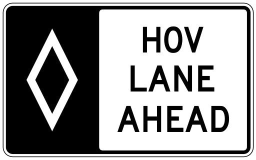 HOV Sign