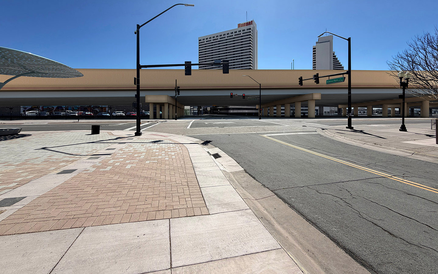 Victorian Plaza & Victorian Ave Looking South, 3D rendering